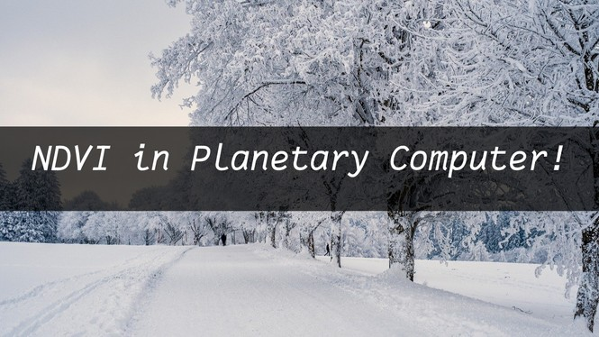 Visualize NDVI in Microsoft Planetary Computer